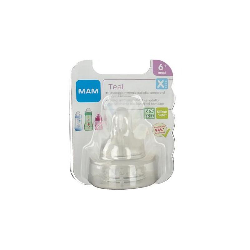 MAM Set di 2 Tettarelle Misura X per Bambini dai 6 Mesi