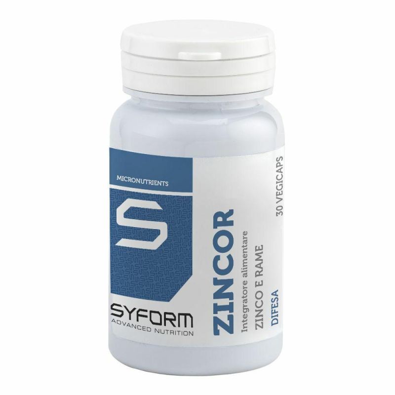 Zincor - Integratore di Zinco, 30 Capsule