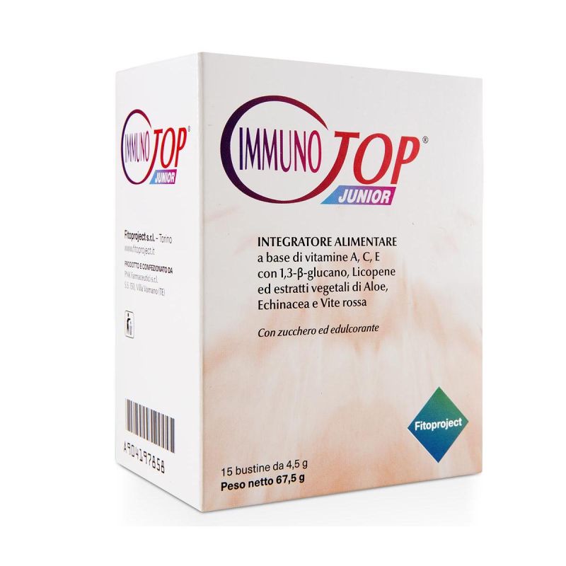 Immunotop Junior - Rinforzo Immunitario per Bambini - 15 Bustine