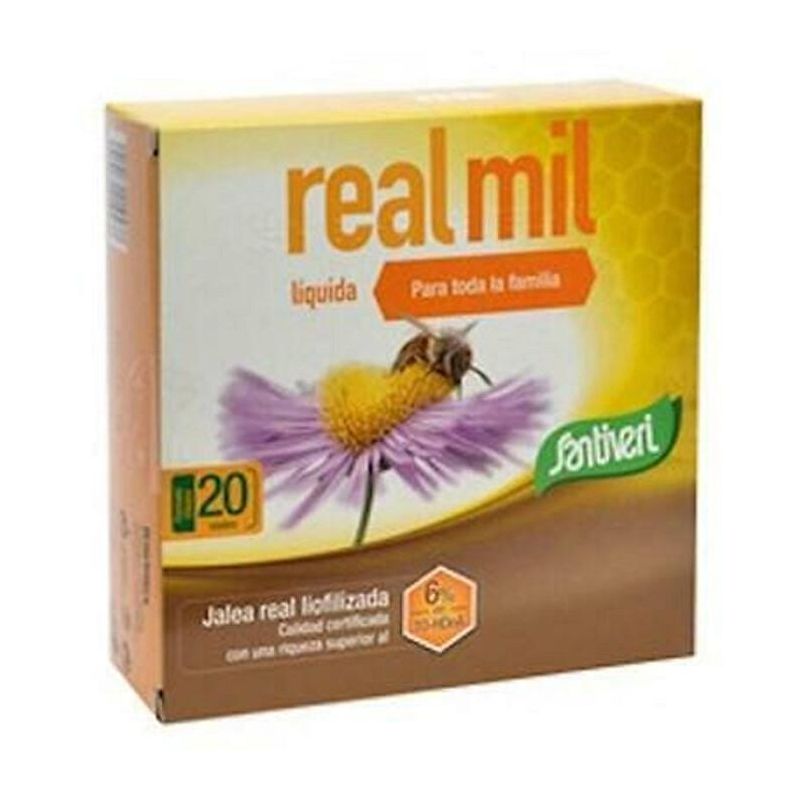 Santiveri Realmil Pappa Reale - Integratore Naturale - 20 Fiale