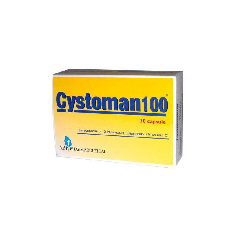 Cystoman 100 - Trattamento per il tratto urinario, 30 Capsule
