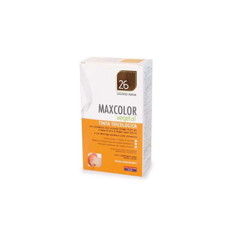 Tinta Vegetale MaxColor Castano Avana N.26 - 140ml