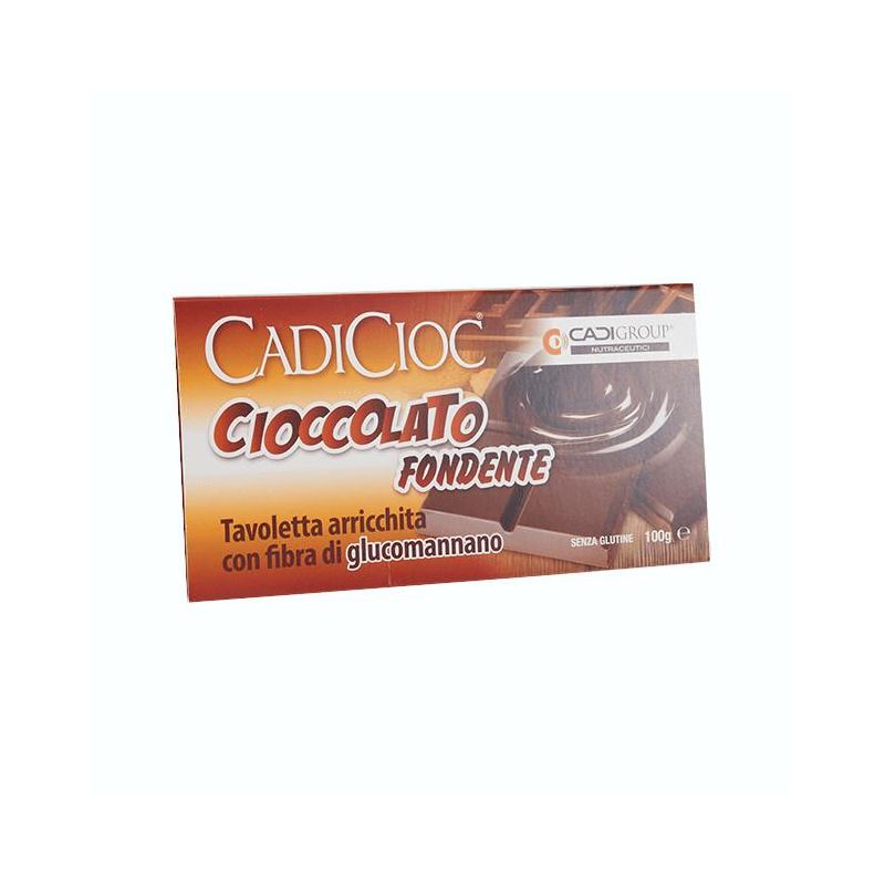 Tavoletta di Cioccolato Fondente con Glucomannano Cadicioc 100g