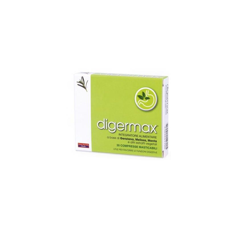 Digermax - 30 Compresse Masticabili per la Digestione