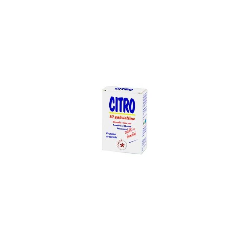 Citro Z - Salviette Antibatteriche, Pacco da 10 Pezzi