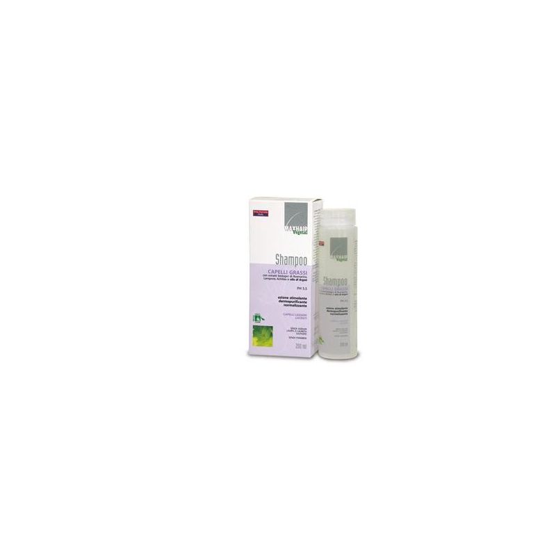 Max Hair Veg - Shampoo per Capelli Grassi, 200 ml