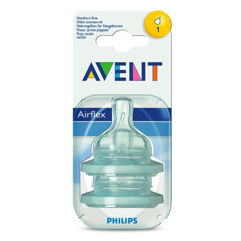 Avent Tettarella per Prime Poppate, 1 Foro - Confezione da 2 Pezzi
