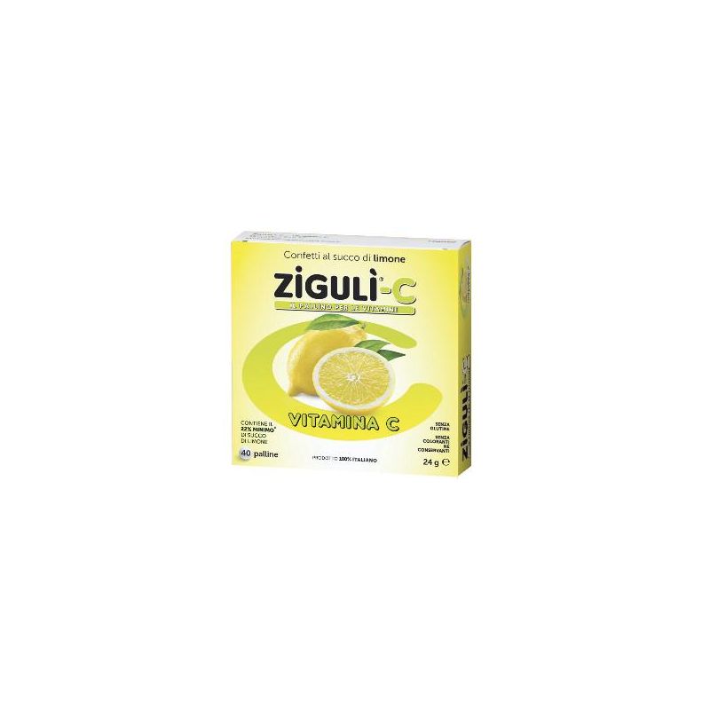 Zigul-C Confetti al Limone - Pacco da 40 Pezzi, 24g