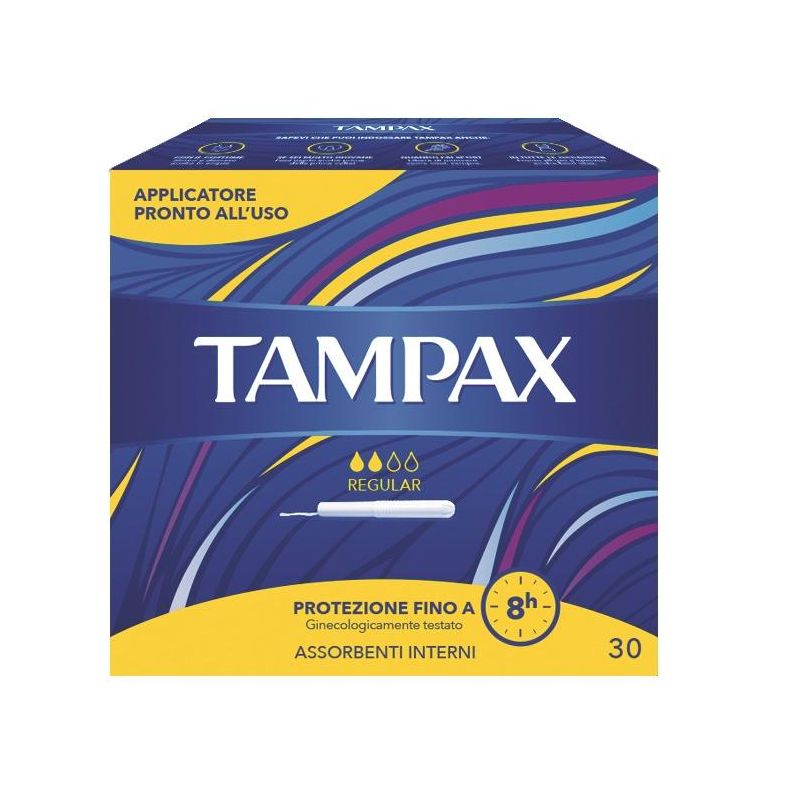 Tampax Regular - Scatola Blu, Confezione da 30 Pezzi