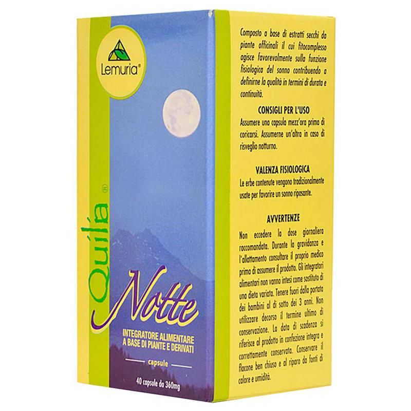 Quilia Notte - Integratore Notturno, 40 Capsule