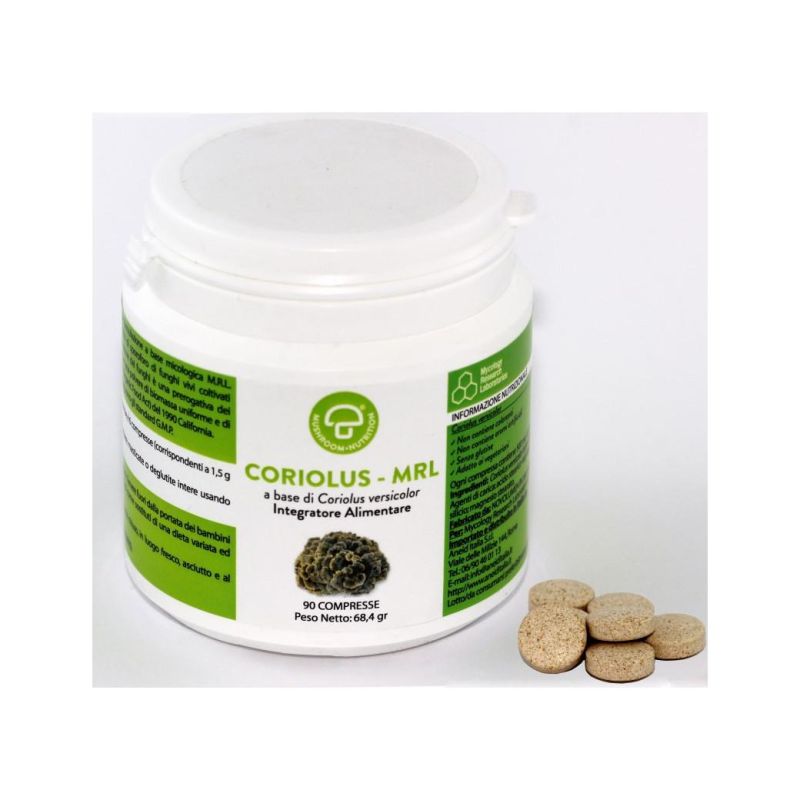 Coriolus MRL Integratore Naturale - 90 Compresse