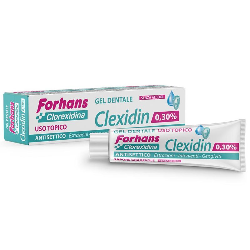 Forhans Clexidin Gel Collutorio 0,30% - Flacone da 30 ml