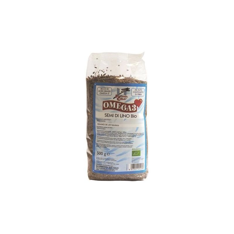 Omega 3 Bio Semi di Lino 500g - La Finestra Sul Cielo