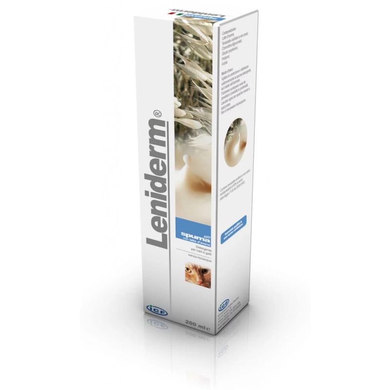 Leniderm Spuma Detergente Delicata per Cani - 200ml