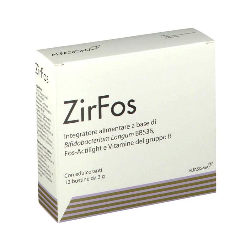 Zir Fos - Integratore Alimentare per la Salute Intestinale, 12 Bustine