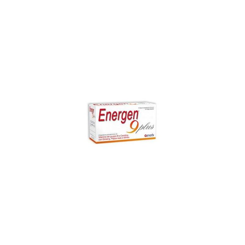 Energen 9 Plus Integratore Alimentare - 10 Flaconi da 10ml