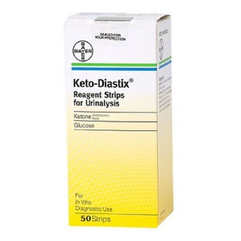 Strisce Ketodiastix per Misurazione di Glicosuria e Chetonuria - 50 Pezzi
