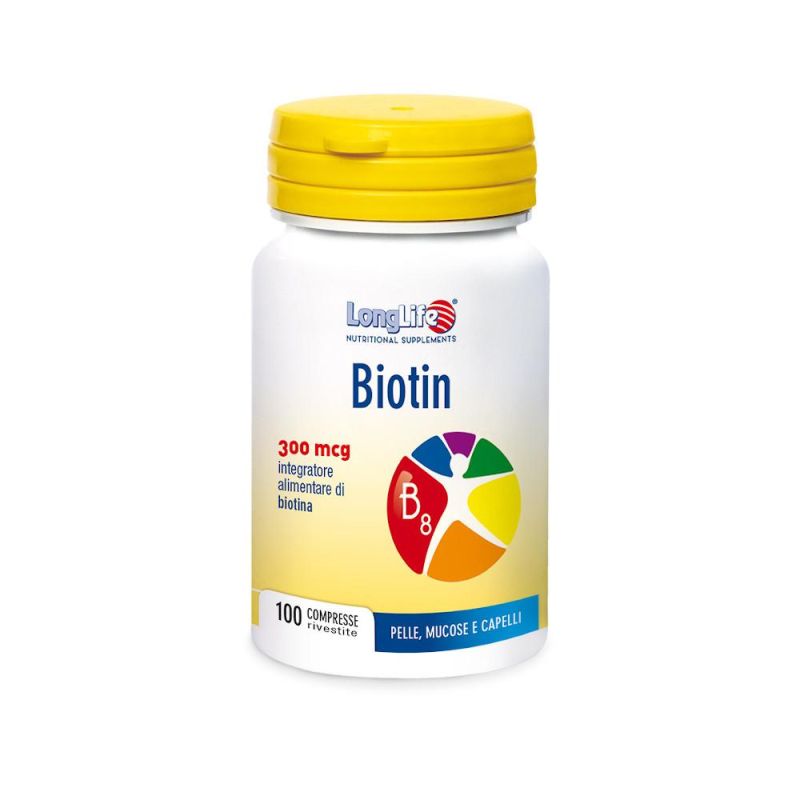 Biotin Longlife - 100 Compresse di Lunga Durata