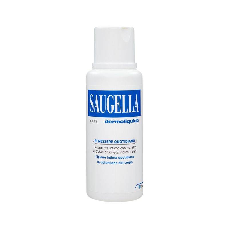 Saugella Dermoliquido Detergente Intimo, pH 3.5, 250 mL