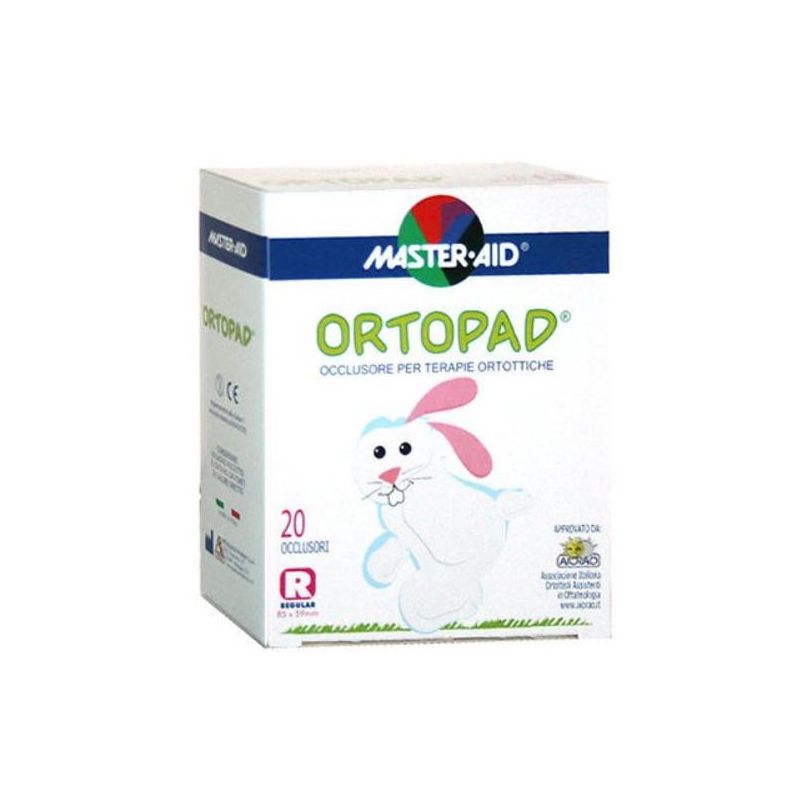 Ortopad Regular - Cerotto Oculare Ortottico Bianco, 20 Pezzi