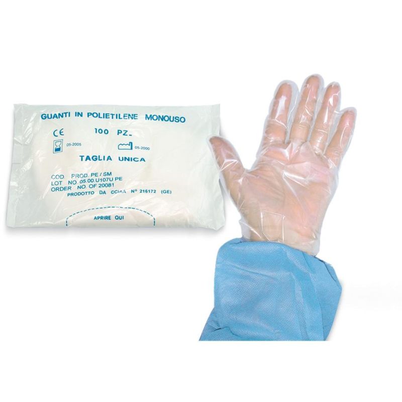 Guanti Monouso in PVC di Sicurezza - Confezione da 100 Pezzi