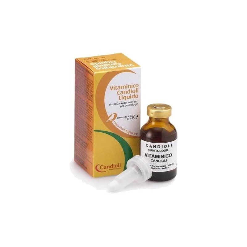 Candioli - Integratore Vitaminico Liquido per Volatili, 20ml