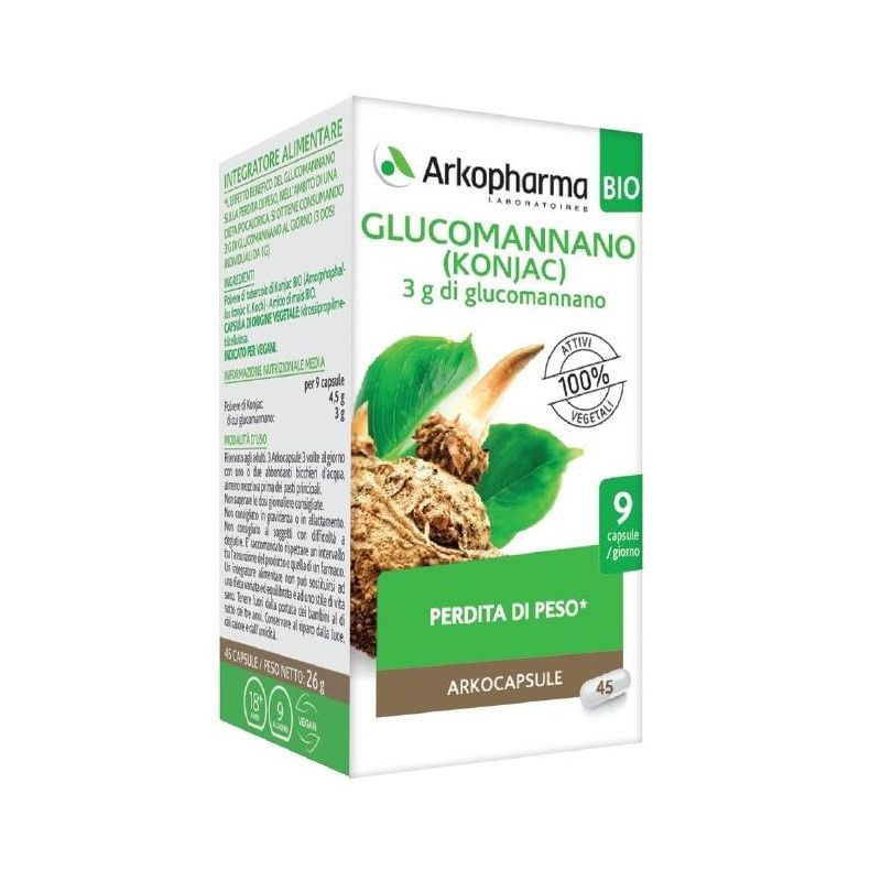 Arkopharma Bio Glucomannano 45 Capsule Salutari