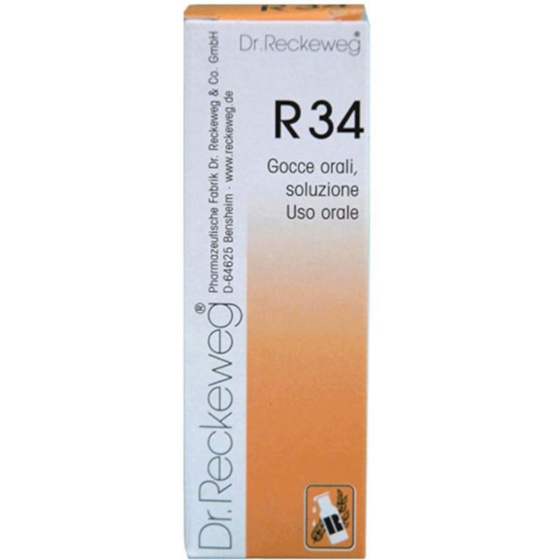 Gocce Reckeweg R34, Flacone da 22ml