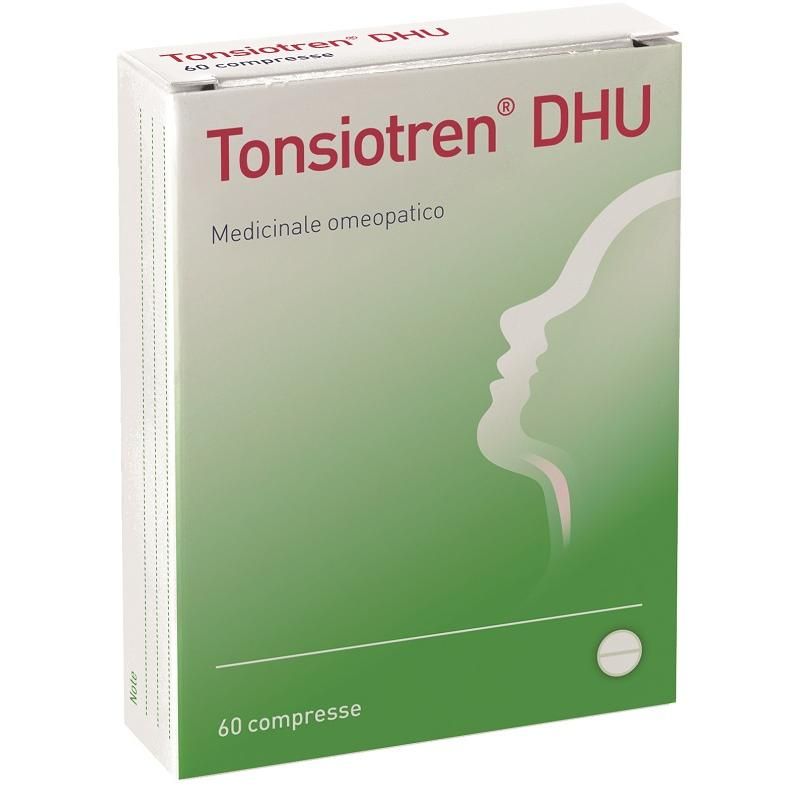 DHU Tonsiotren - Compresse per Tonsillite, 60 Pezzi