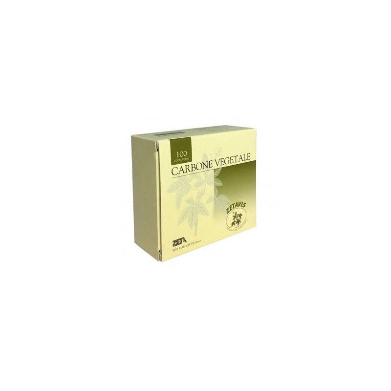 Zetavis Carbone Vegetale - Pillole di Carbone Attivo, 40 Compresse