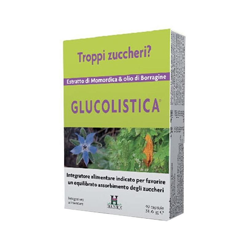 Holistica Glucolistica - Integratore Naturale per la Glicemia, 40 Capsule