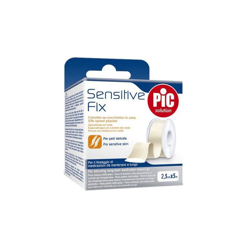 Cerotto in Seta 2,5cmx5m per Pelli Sensibili Pic Sensitive Fix