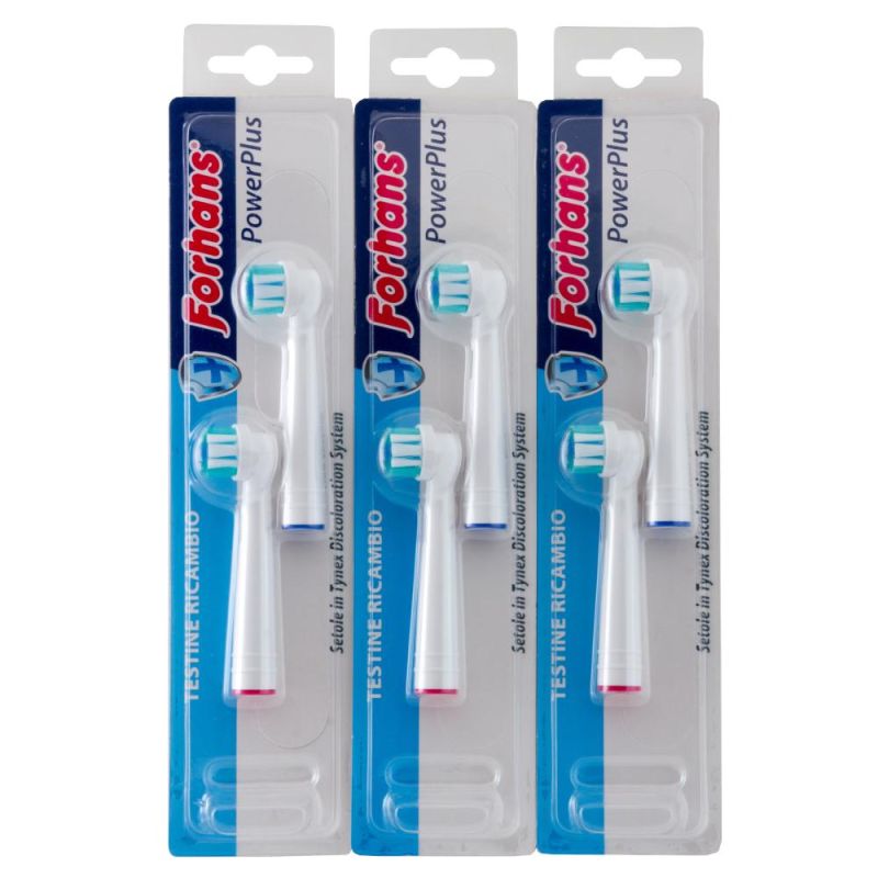 Forhans Power Plus: Set di 2 Testine di Ricambio