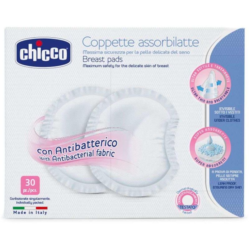 Chicco Extra Comfort - Coppette Assorbilatte Ultra Morbide, 30 Pezzi