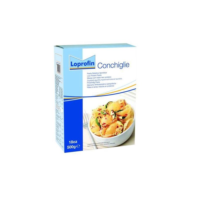 Loprofin Conchiglie Pasta a Basso Contenuto Proteico 500g