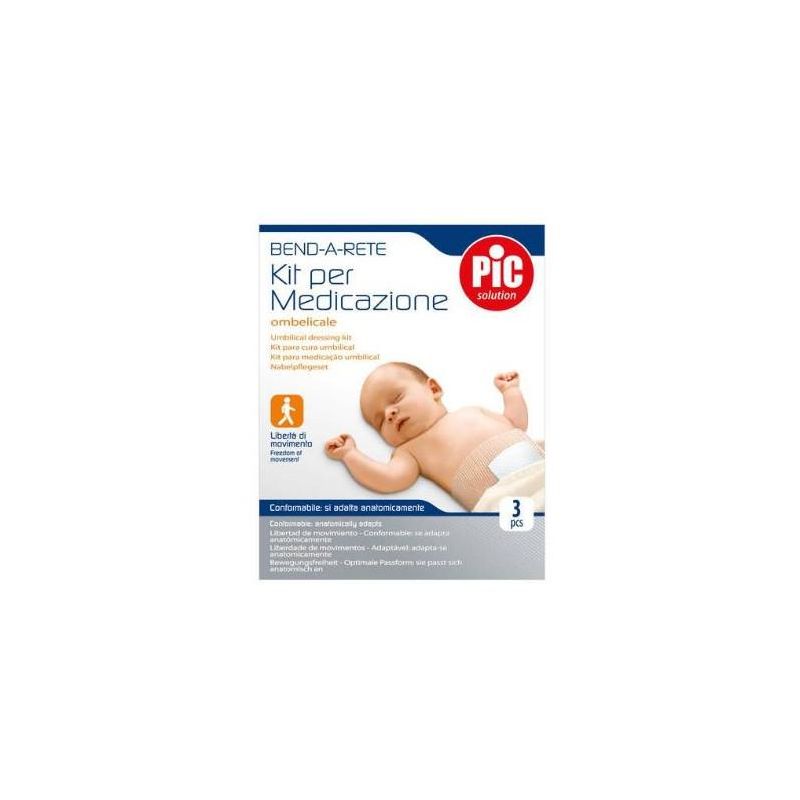 Kit di Bendaggio Ombelicale Pic con 3 Pezzi in Rete