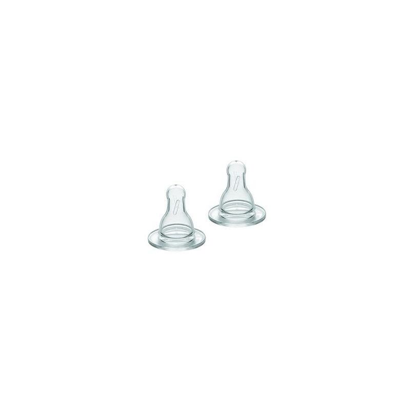 Medela Set di 2 Tettarelle in Silicone a Flusso Lento