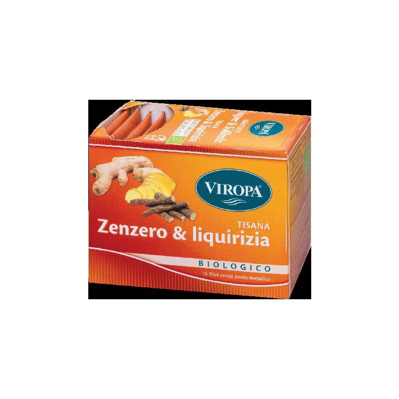 Tisana Biologica Zenzero e Liquirizia Viropa - 15 Filtri