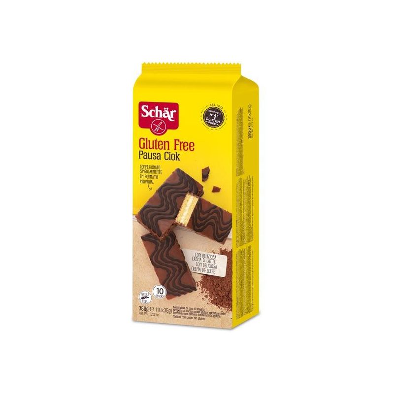 Pausa Ciok Pan di Spagna Schar 350g - Torta al Cioccolato senza Glutine