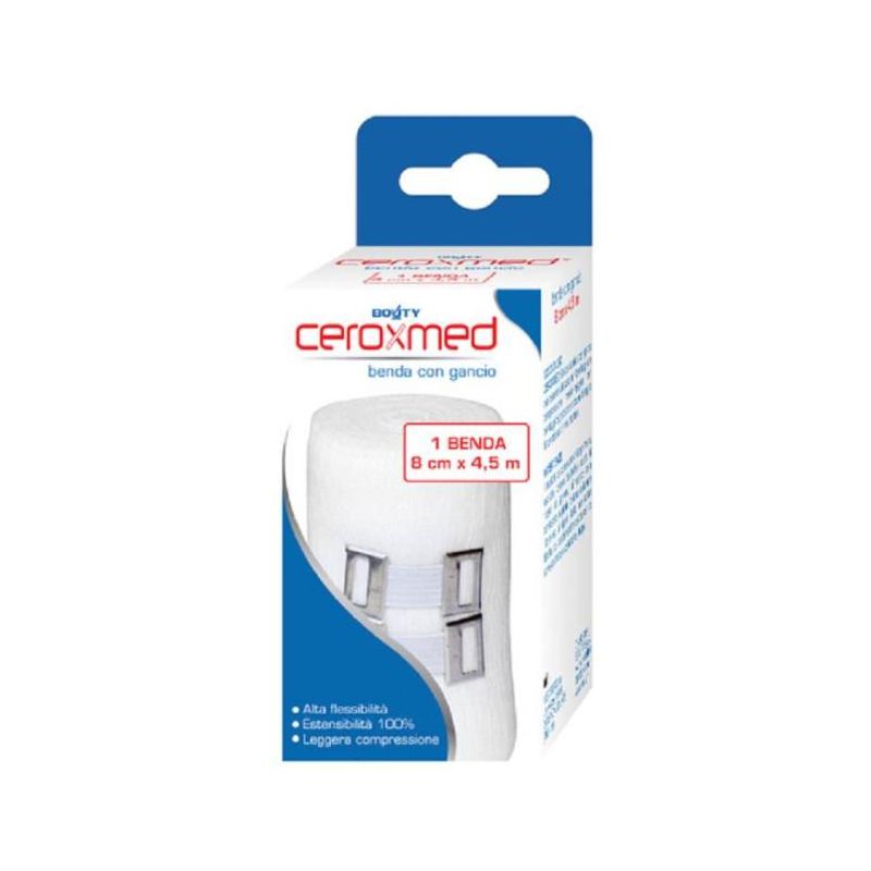 Fascia Elastica Ceroxmed 8x450cm con Chiusura a Gancio