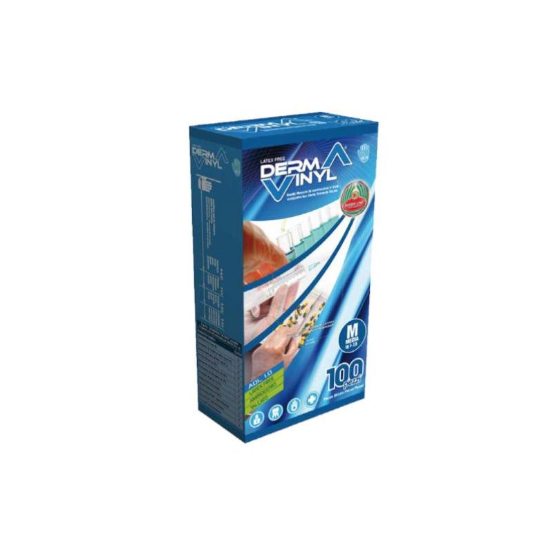 Dermavinyl Guanto Monouso Vinile Taglia Large 100 Pezzi