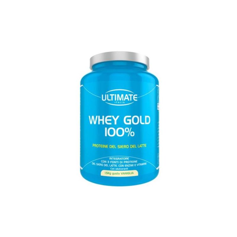 Ultimate Gold 100% Pure Whey Protein, Vanilla Flavor 1.5kg
