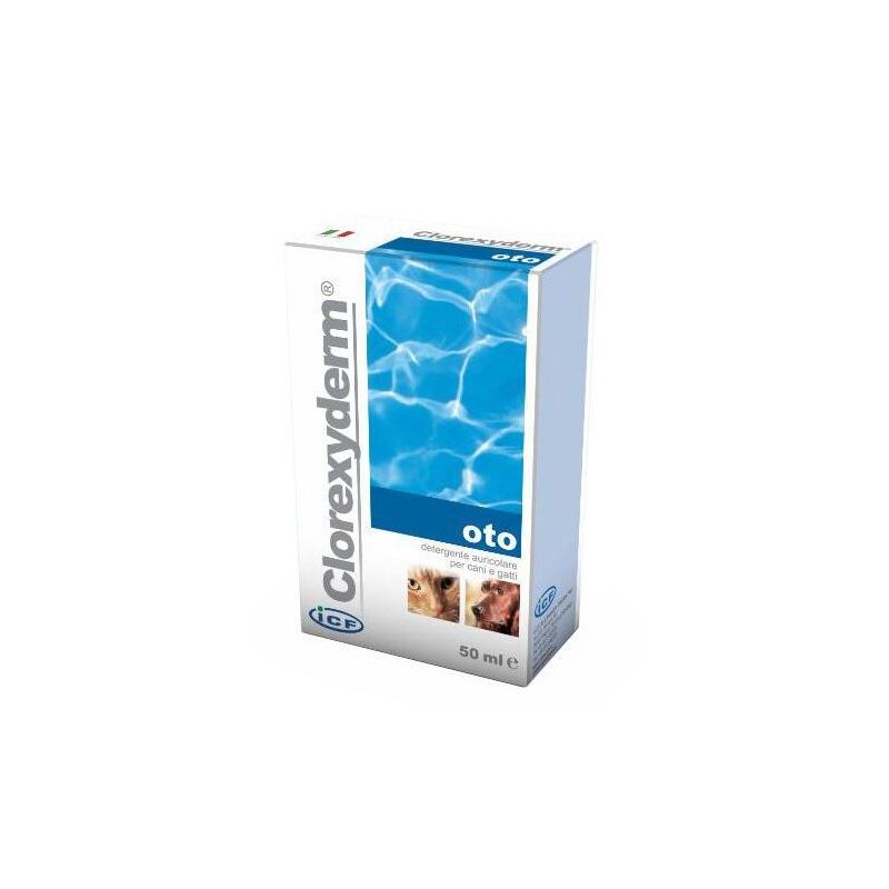 Detergente Auricolare Clorexyderm Oto per Cani e Gatti 50ml