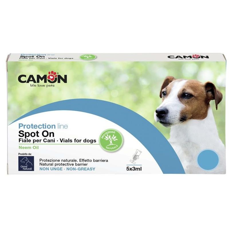 Camon Fiale Antiparassitarie Spot-On per Cani con Olio di Neem - 0-10Kg