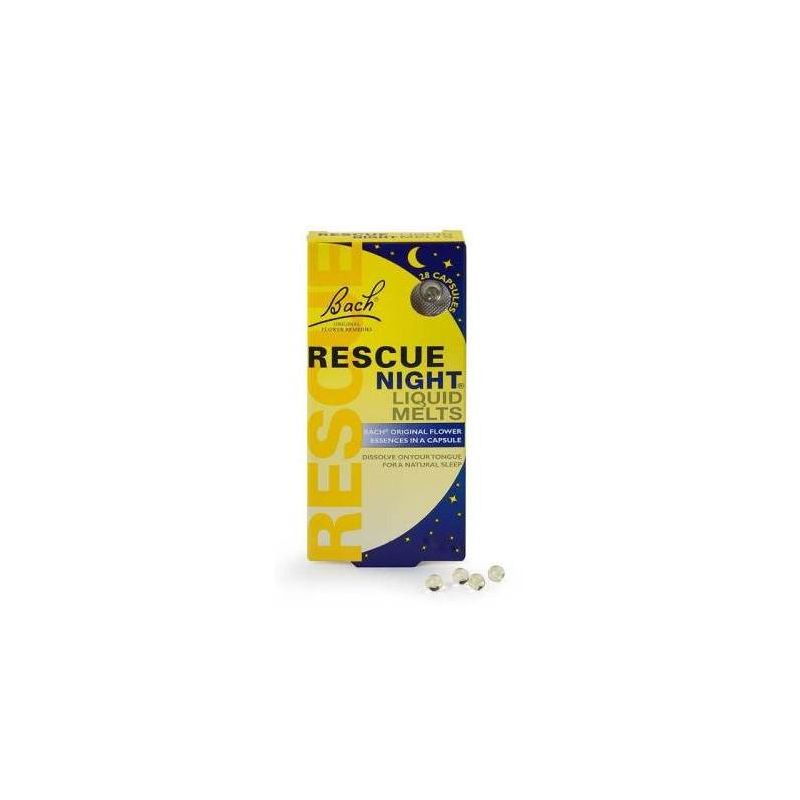 Rescue Night Liquid Melts - Capsule per il sonno, 28 pezzi