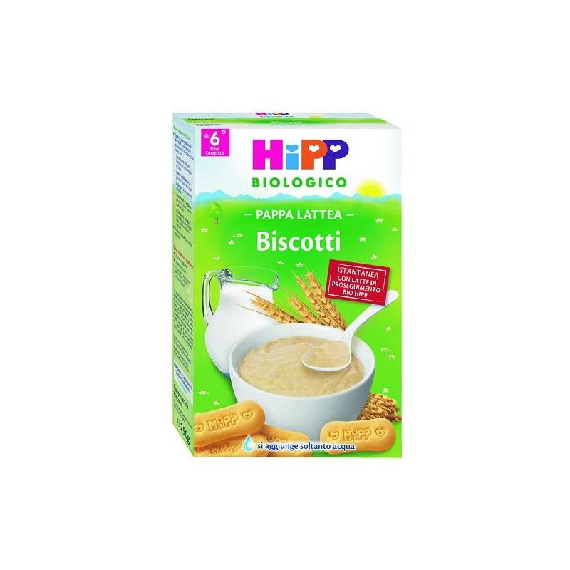 Hipp Bio Pappa Lattea al Biscotto Biologico per Bambini dai 6 Mesi+, 250g