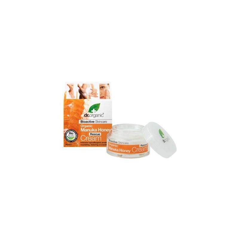 Dr Organic Crema Viso Riparatrice al Miele di Manuka, 50ml