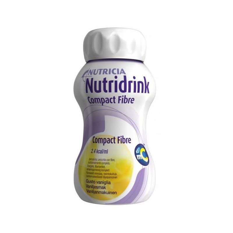 Nutridrink Compact Fibre: Bevanda Vaniglia con Fibre, Pacco da 4, 125ml