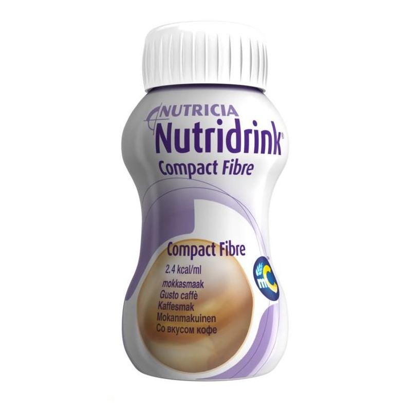 Nutridrink Compact Fibre Coffee - 125ml, Pacchetto di 4 Pezzi