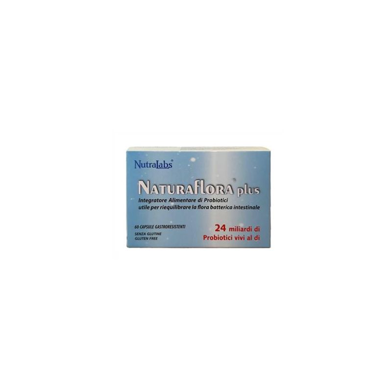 NaturaFlora Plus - Integratore Naturale Digestivo, 60 Capsule